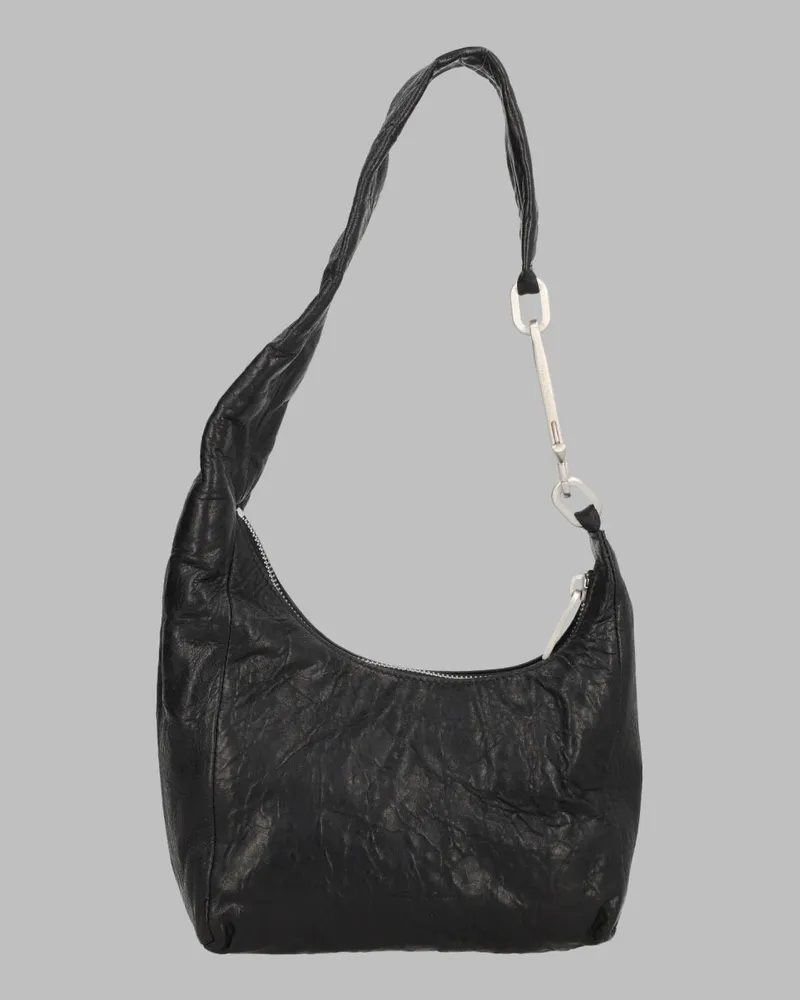 Rick Owens Women's Shoulder Bag Disco Gemini Leather Black Lamb Black