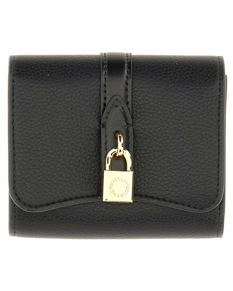 Stella McCartney Ryder Tri-Fold Wallet — Black Black