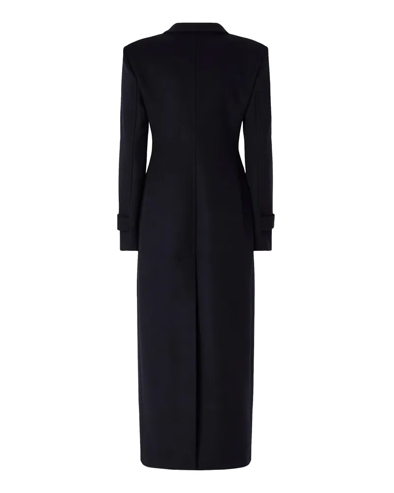 Pinko Wool-Cashmere Blend Coat — Navy Navy