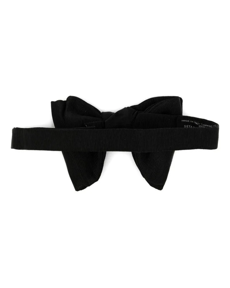 Tom Ford Men's Bow Tie Black Silk Ties Black