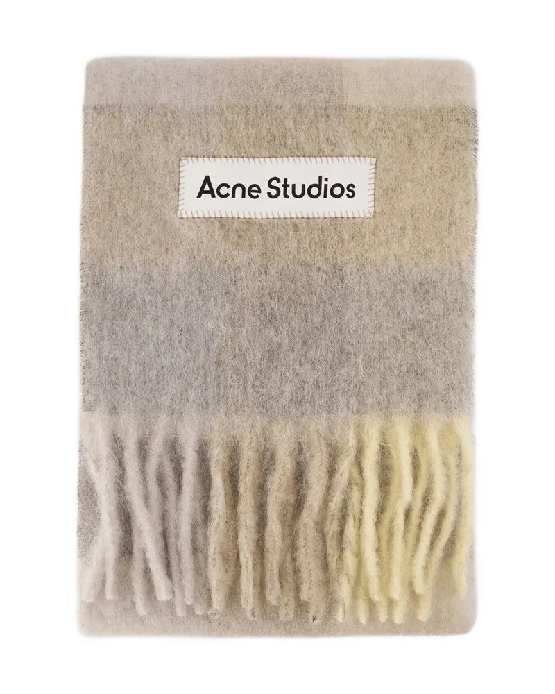 Acne Studios Striped Wool Scarf — Multicolor Multicolor