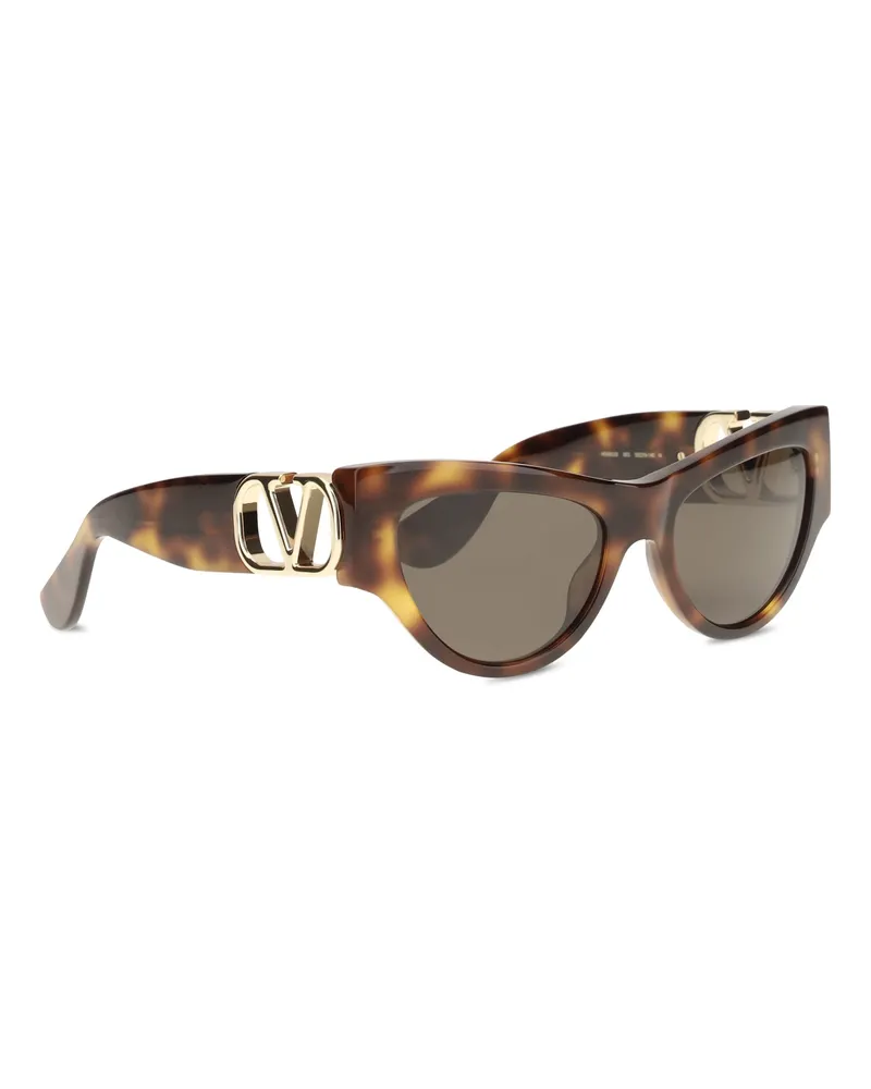 Valentino Garavani VG0053S Cat-Eye Sunglasses — Brown Brown