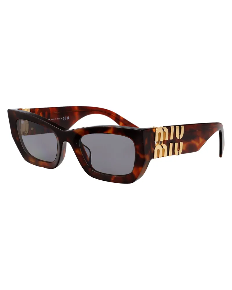 Miu Miu Women's Sunglasses 0mu 09ws Havana Mahogany Acetate Brown