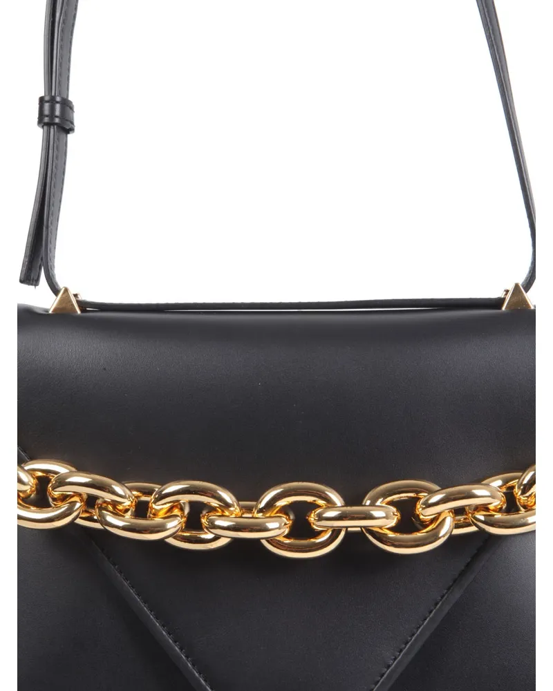 Bottega Veneta Women's Envelope Bag Suede Black Leather Shoulder Black