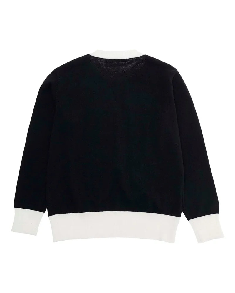 Marni Boys' Crew Neck Sweater Black Cotton Tops Top Black