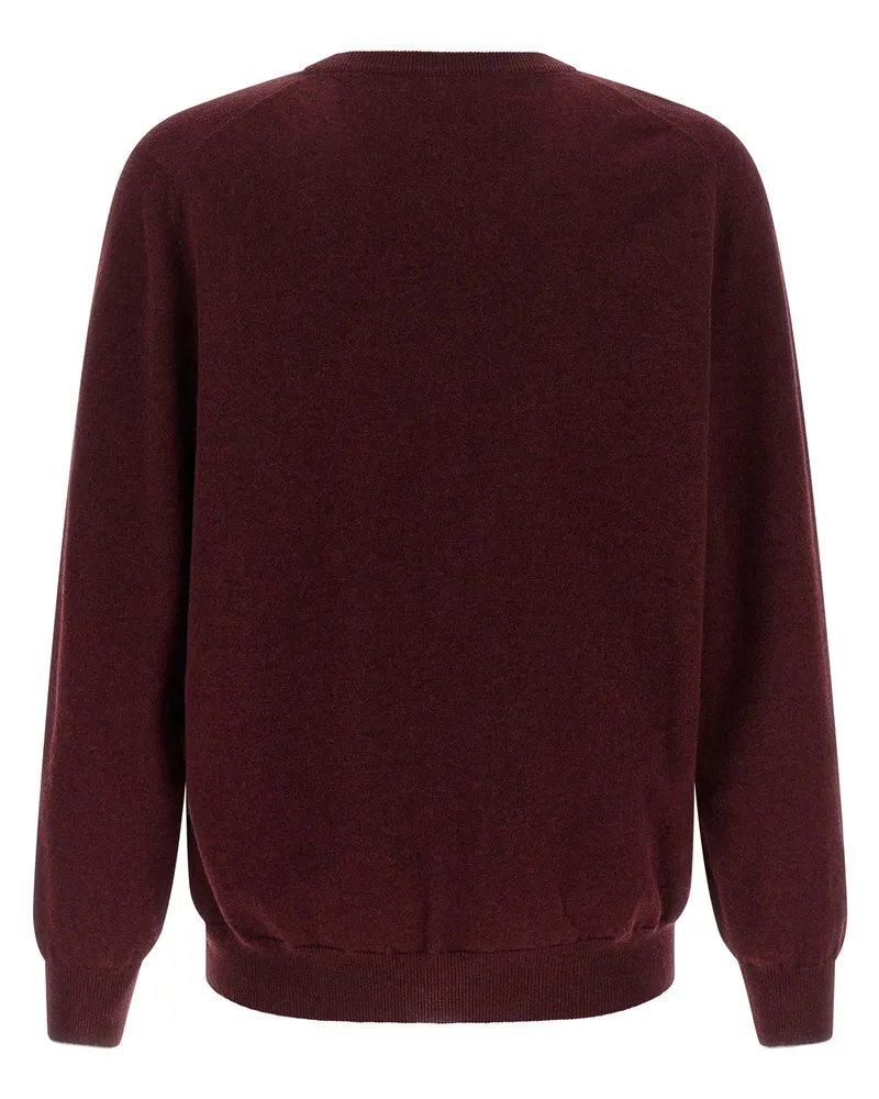 Brunello Cucinelli Men's Bordeaux Cashmere Cardigan Clothing Burgundy