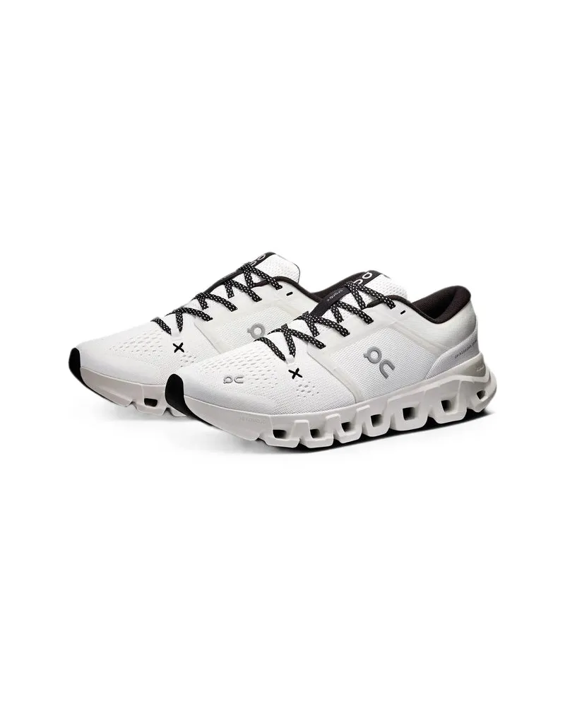 ON Women's Running Sneakers Cloud X 5 White Recycled Polyester Performance Trainers White