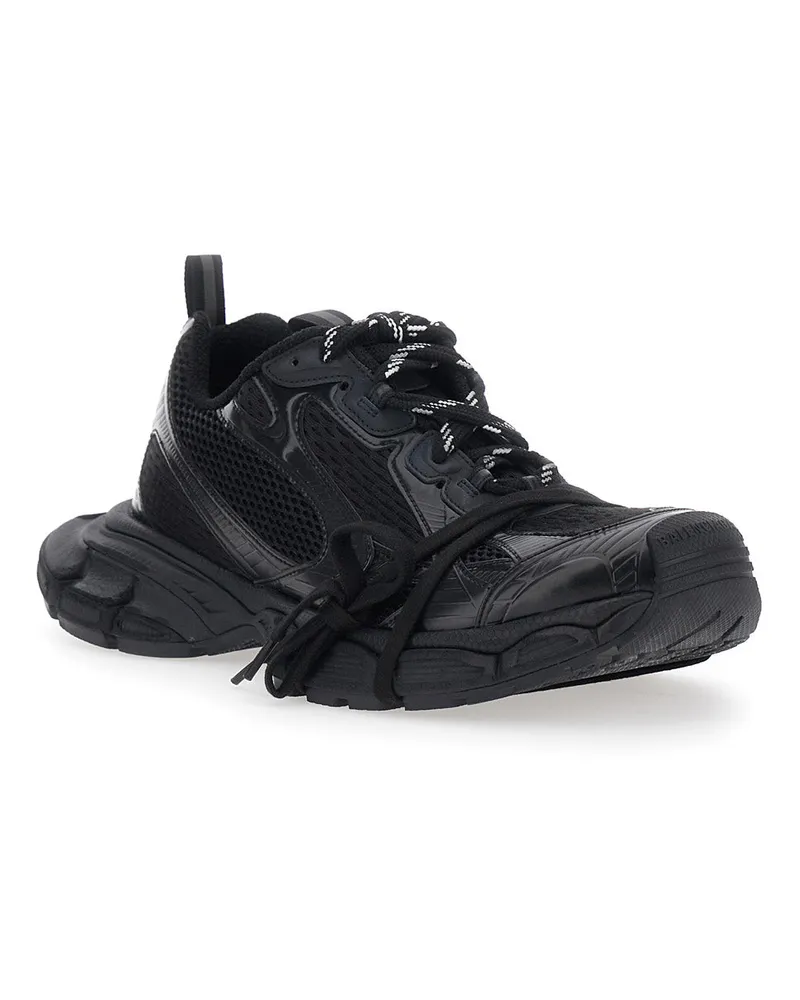 Balenciaga Men's Sneakers 3xl Black Tech Fabric Trainers Black