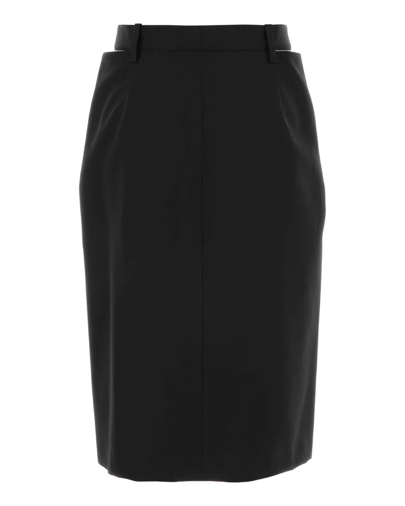 Jil Sander Women's Black Wool Skirt Gonne Black