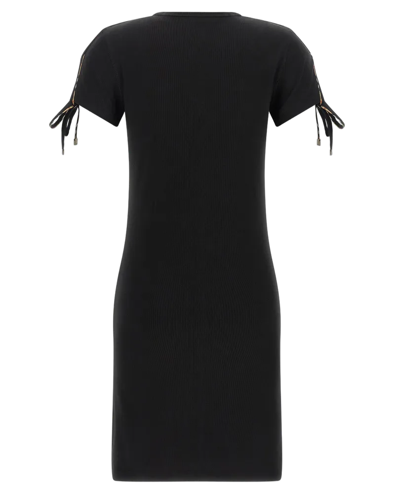 Burberry Women's Black Cotton Short Dress Black