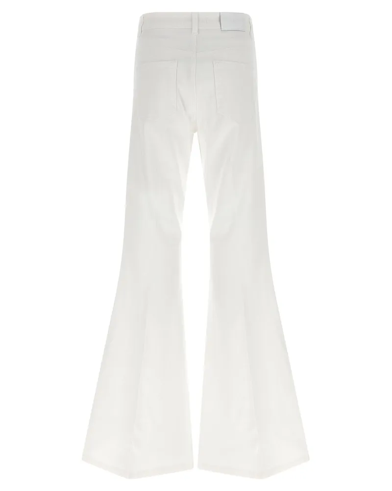 Twin-Set Flared Leg Jeans — White White