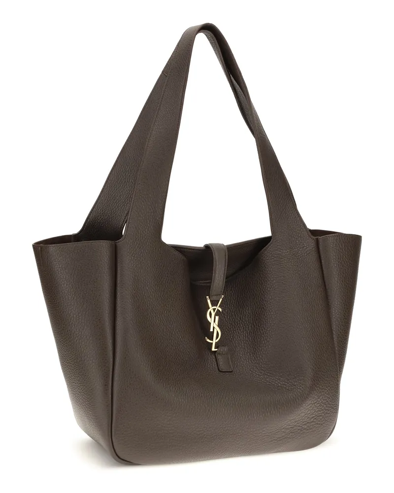 Saint Laurent Le 5 À 7 Bea Shoulder Bag — Brown Brown