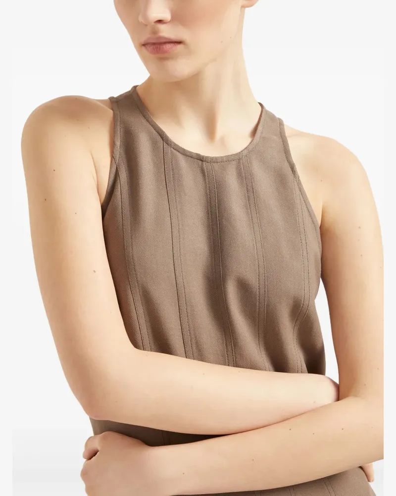 Brunello Cucinelli Women Flared Dress Brown Ss25 W Brown