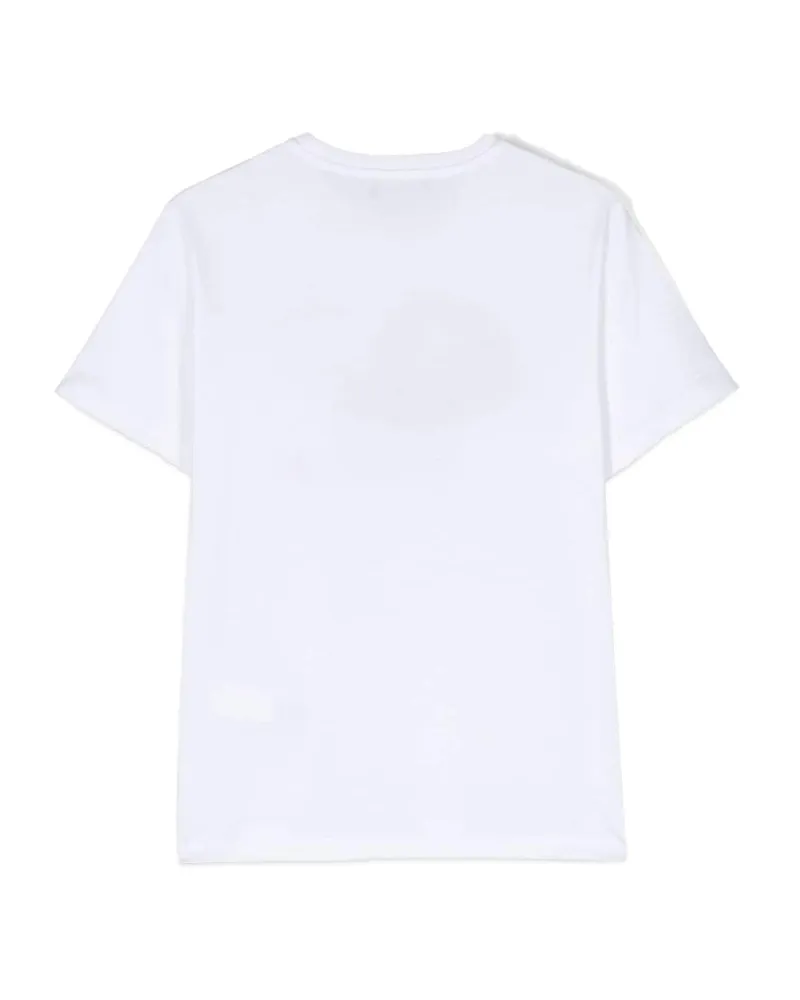 Dsquared2 Hat Print Cotton T-Shirt — White White