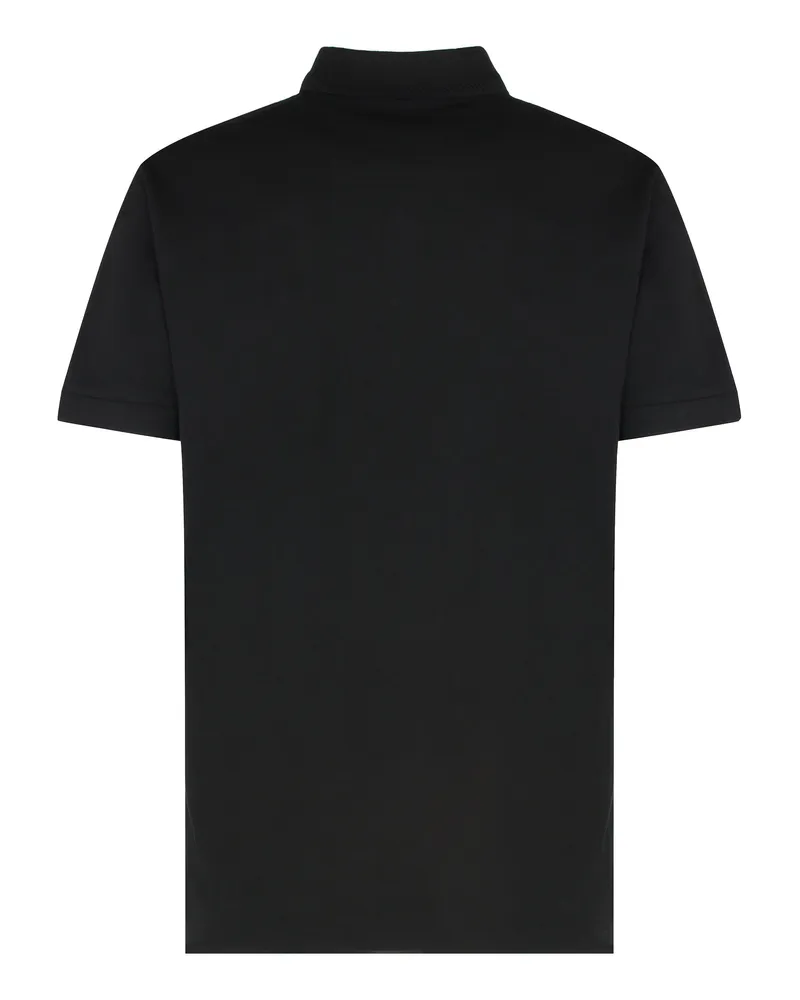 HUGO BOSS Relaxed-Fit Cotton Polo Shirt — Black Black