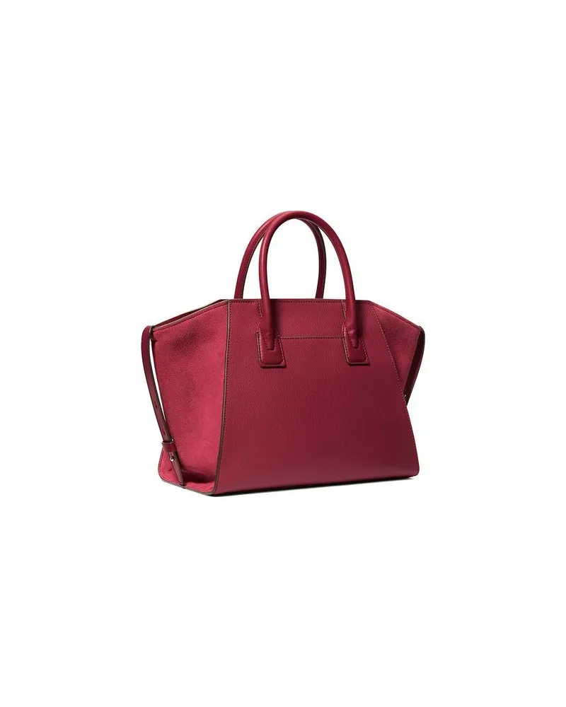 Michael Kors Women's Satchel Cherry Leather Satchel-bags Red