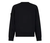Cotton Crewneck Sweatshirt — Black