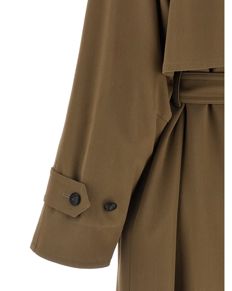 Max Mara Women's Brown Virgin Wool Coat Clothing Brown