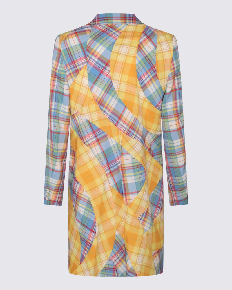 Comme des Garçons Men's Coats Blue X Yellow _wo Pl Multicolor