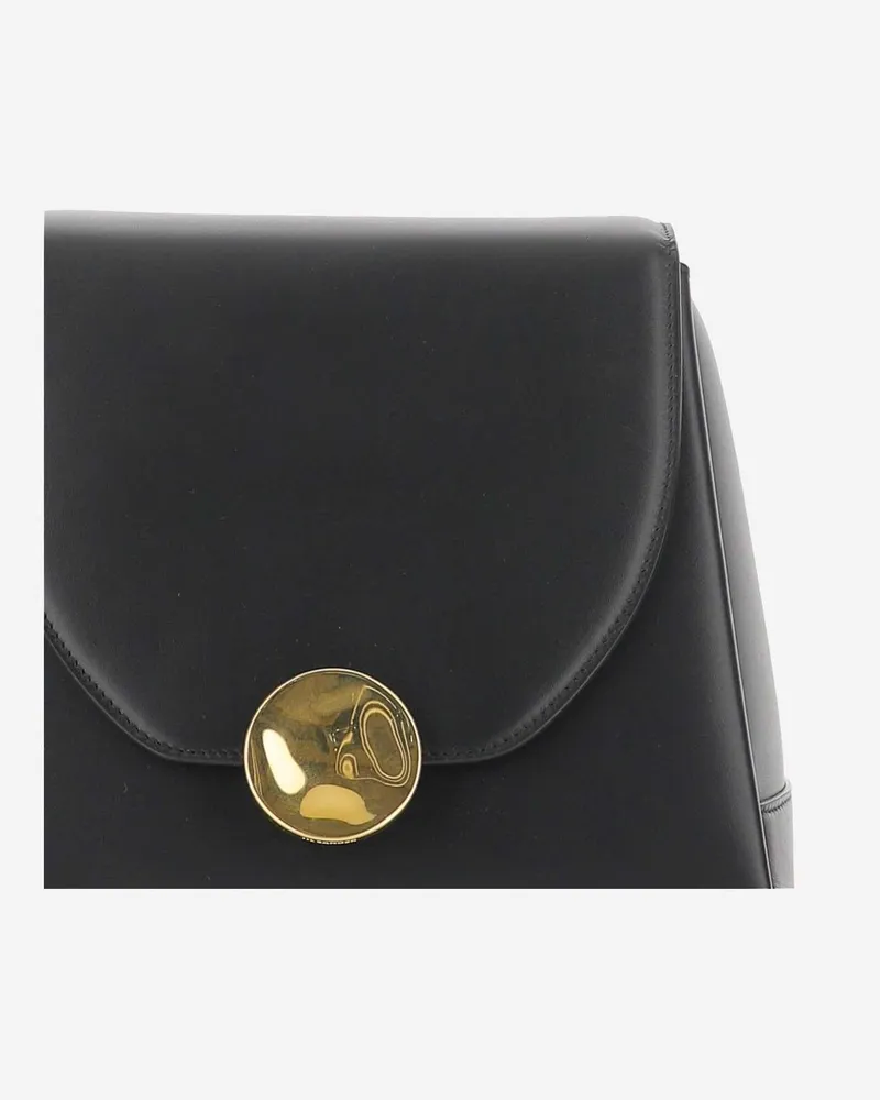 Jil Sander Women's Leather Shoulder Bag Black Calfskin Black