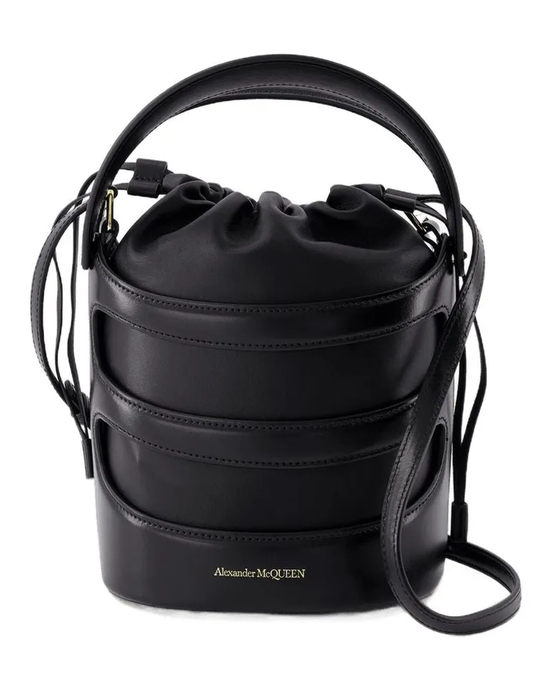Alexander McQueen Women's Bucket Bag Black Calfskin Black
