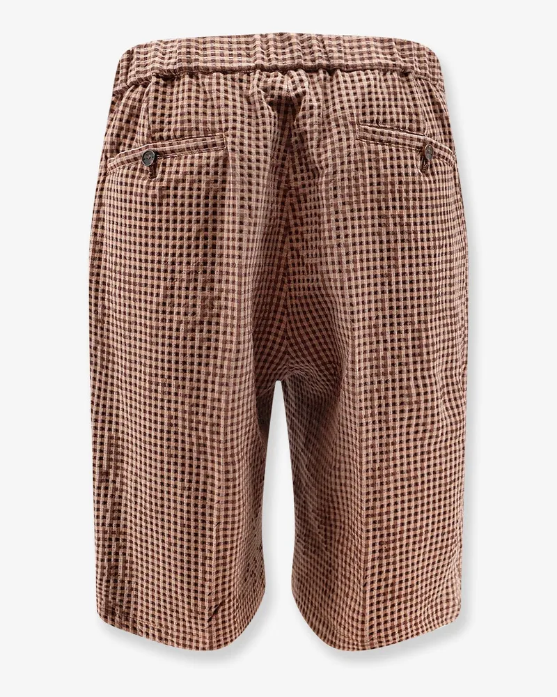 Hevò Men's Shorts Torre Lapillo Brown Polyester Brown
