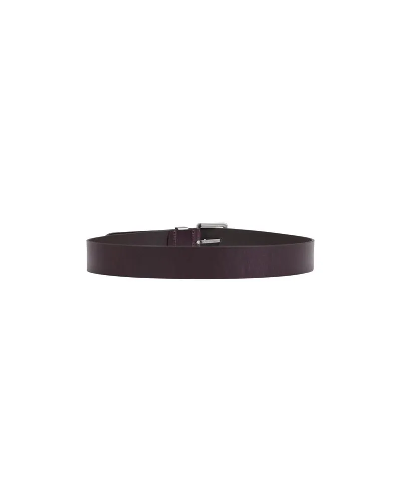 Armani Exchange Leather Belt — Brown Brown