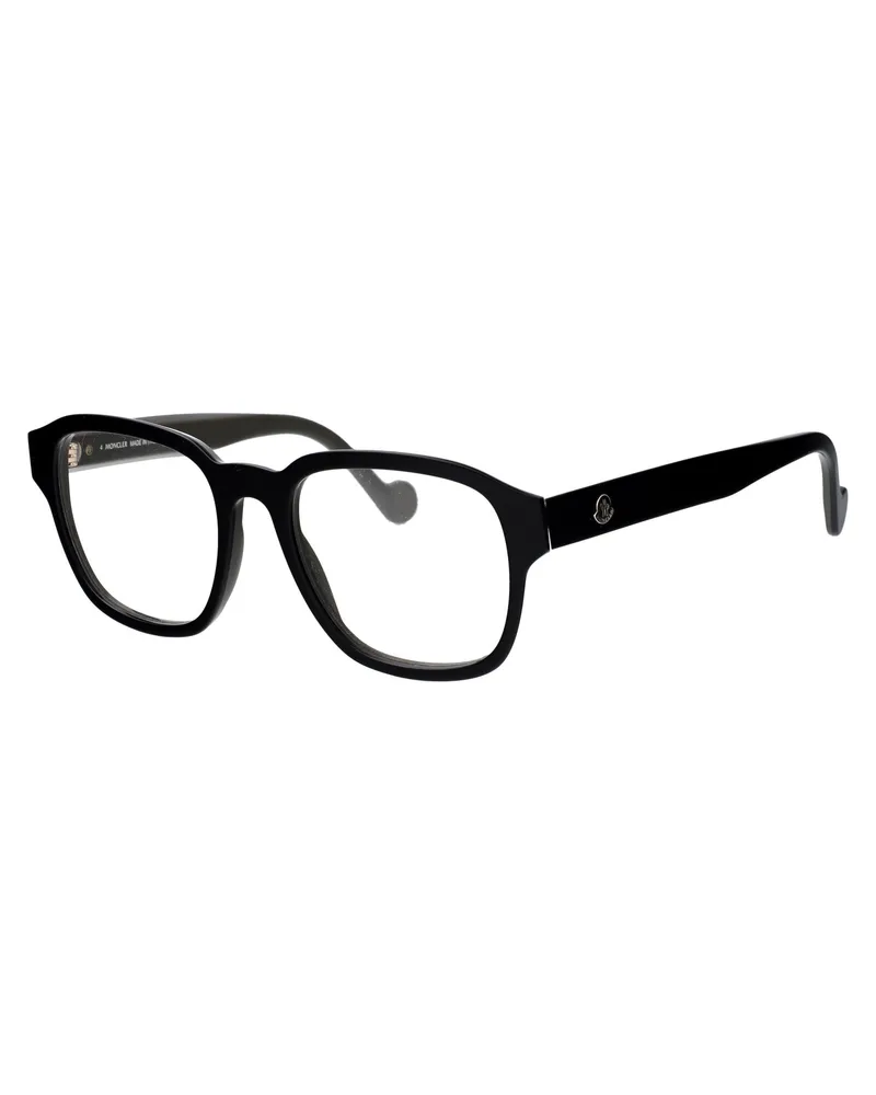 Moncler Men's Sunglasses Ml5156 Black Acetate Black-Monochrome Glasses & Frames Black/monochrome Black