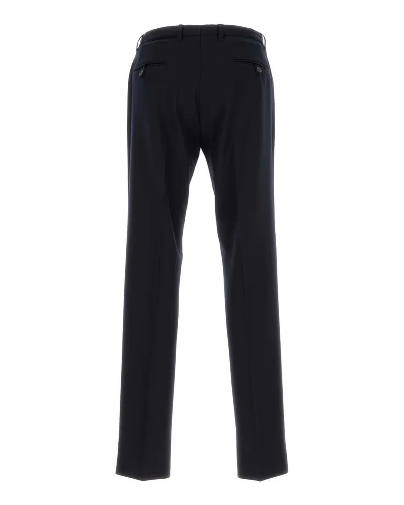 Prada Men's Midnight Blue Wool Pant Bleu Exterior: Virgin Pantaloni Blue