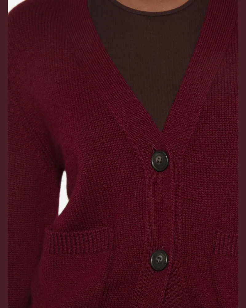 Lisa Yang Danni Cardigan — Burgundy Burgundy