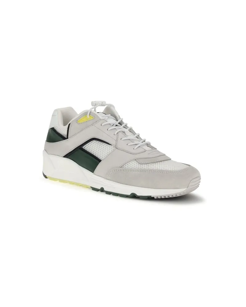Saint Laurent Men's Multicolor Calf Leather Bos Taurus Low Top Sneakers White