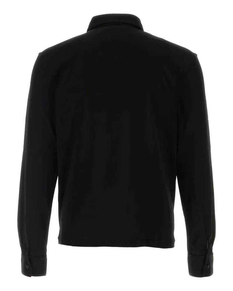 The Row Reyes Polo Shirt — Black Black