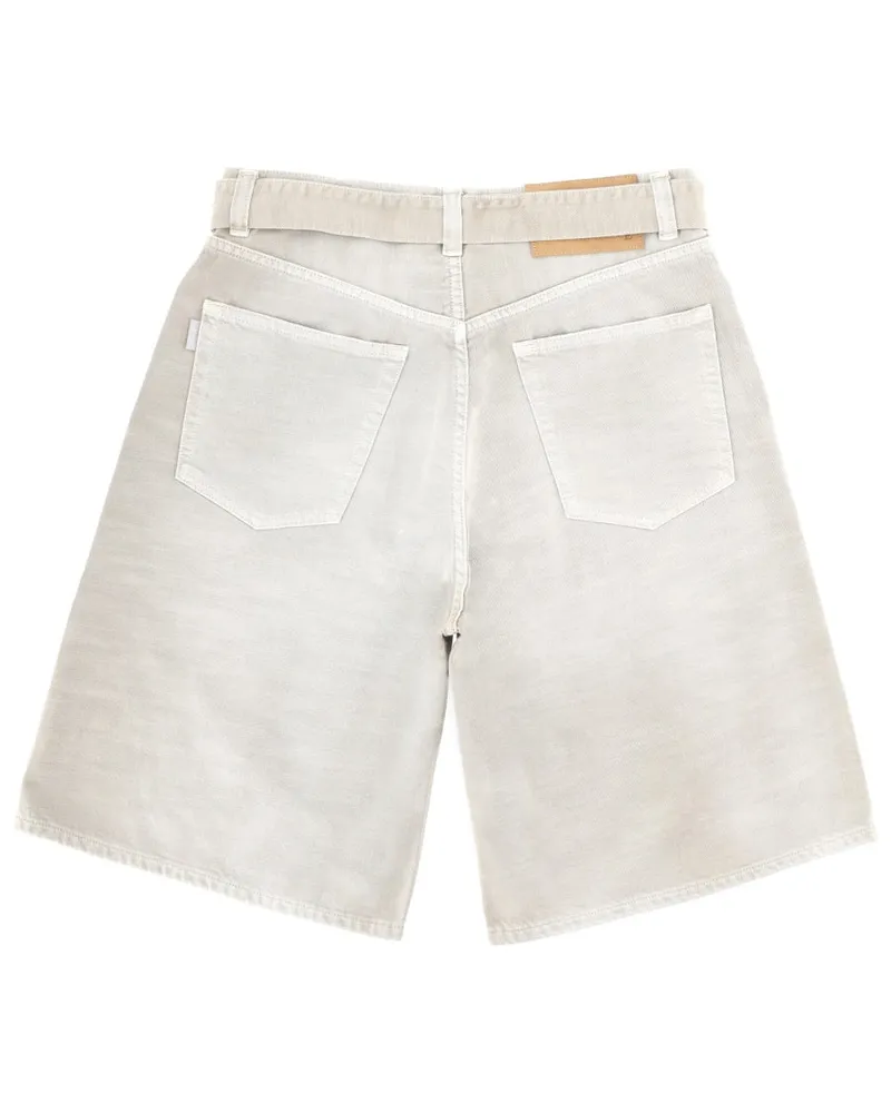 Haikure Cotton Shorts — Beige Beige