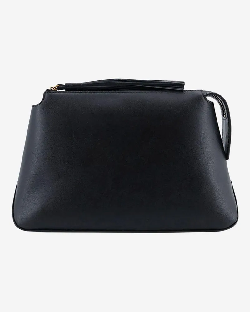 Pinko Women's Leather Beauty Case With Logo Black Accessory Black