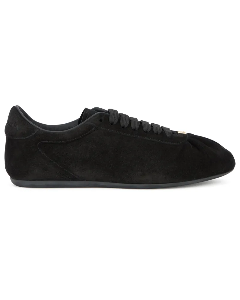 Dolce & Gabbana Calfskin Leather Sneaker — Black 