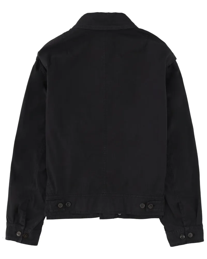 Dries van Noten Cotton Stretch Jacket — Black Black