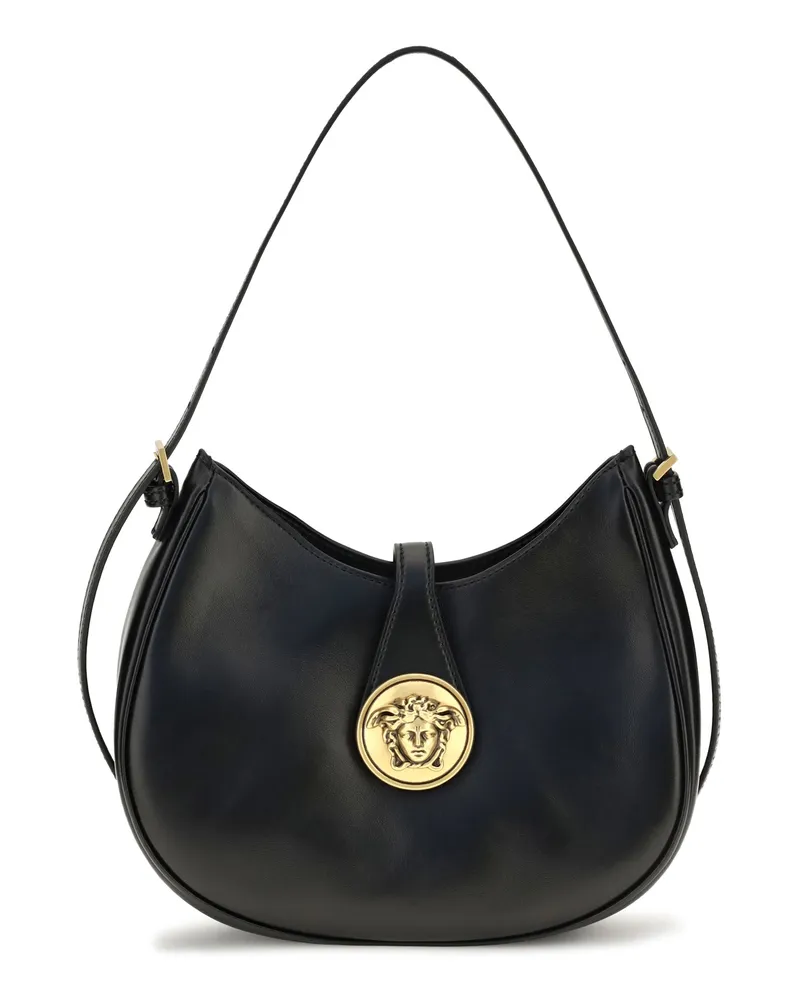Versace Emblème Hobo Bag — Black Black
