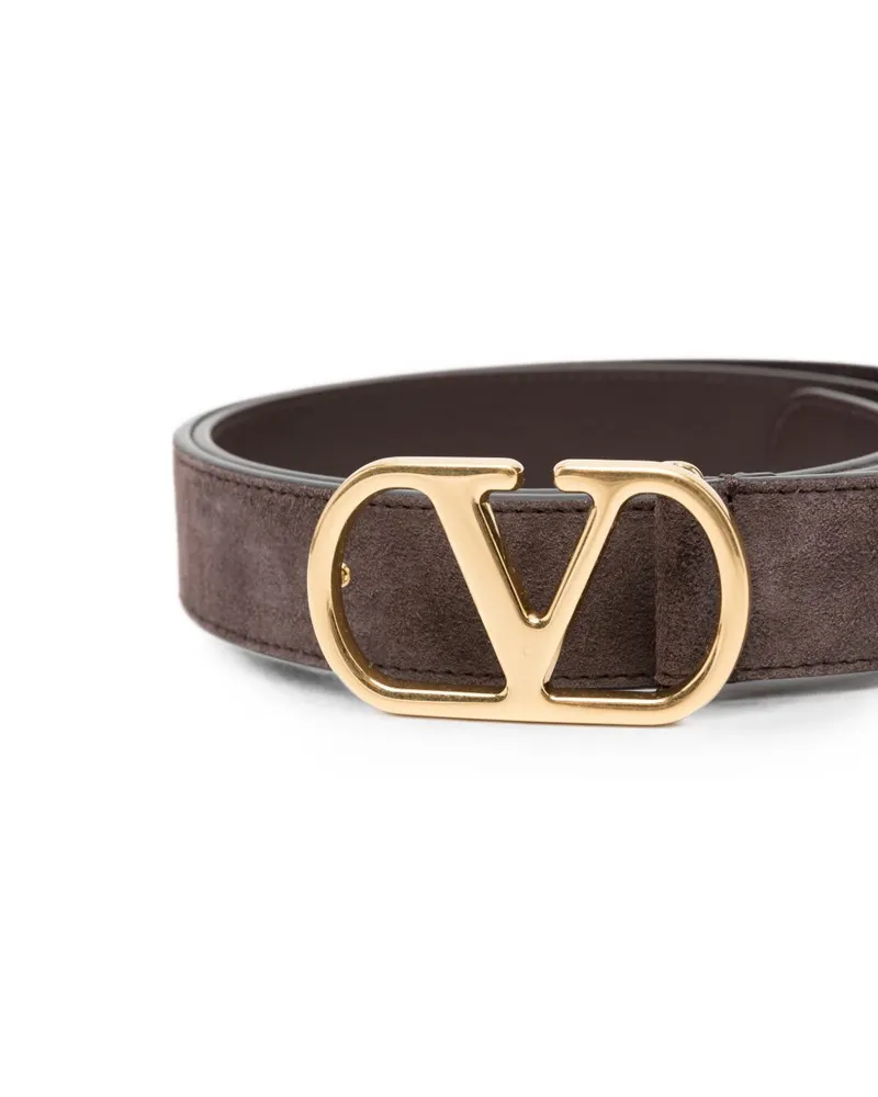 Valentino Garavani VLogo Belt — Brown Brown