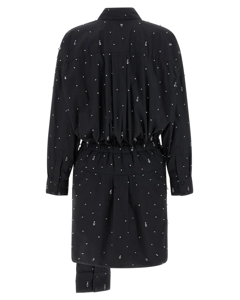 Giuseppe di Morabito Women's Black Cotton Short Dress Black