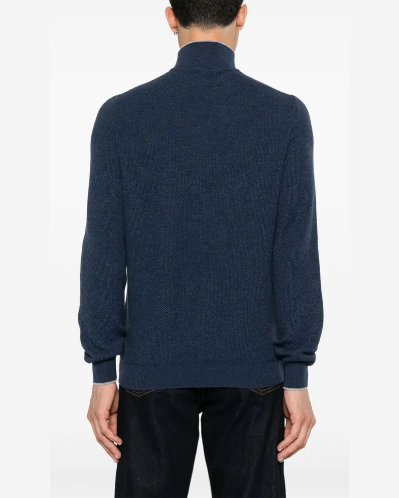 Fedeli Women's Cashmere Pullover Aw24 M Navy