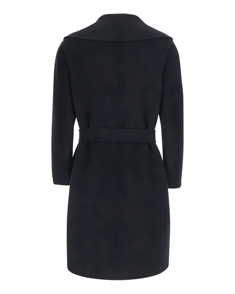 Max Mara Women's Coat Messi Black Wool Black