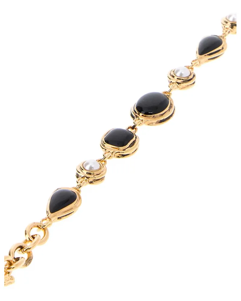 Saint Laurent Women's Gold Metal Bracelet Or1npatinenoirna Bracciali Bracelets Gold