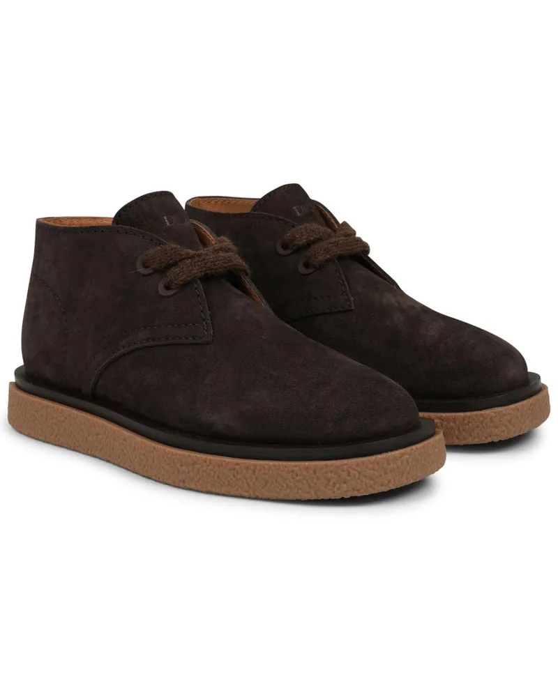 Dior Suede Boots — Brown Brown