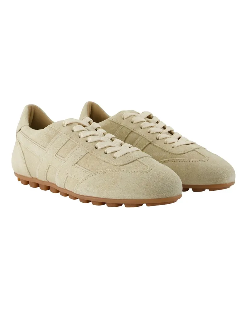 Hogan Women's H693 Sneaker Beige Calfskin Beige