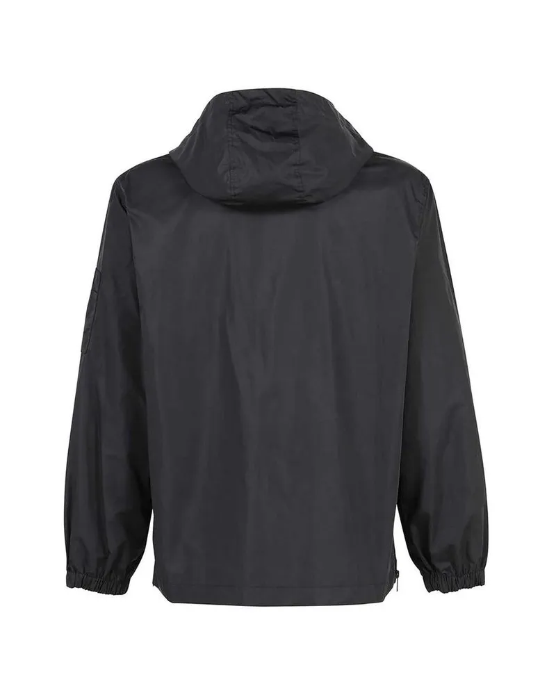 Lanvin Men Black Polyamide Shell Jacket Clothing Black