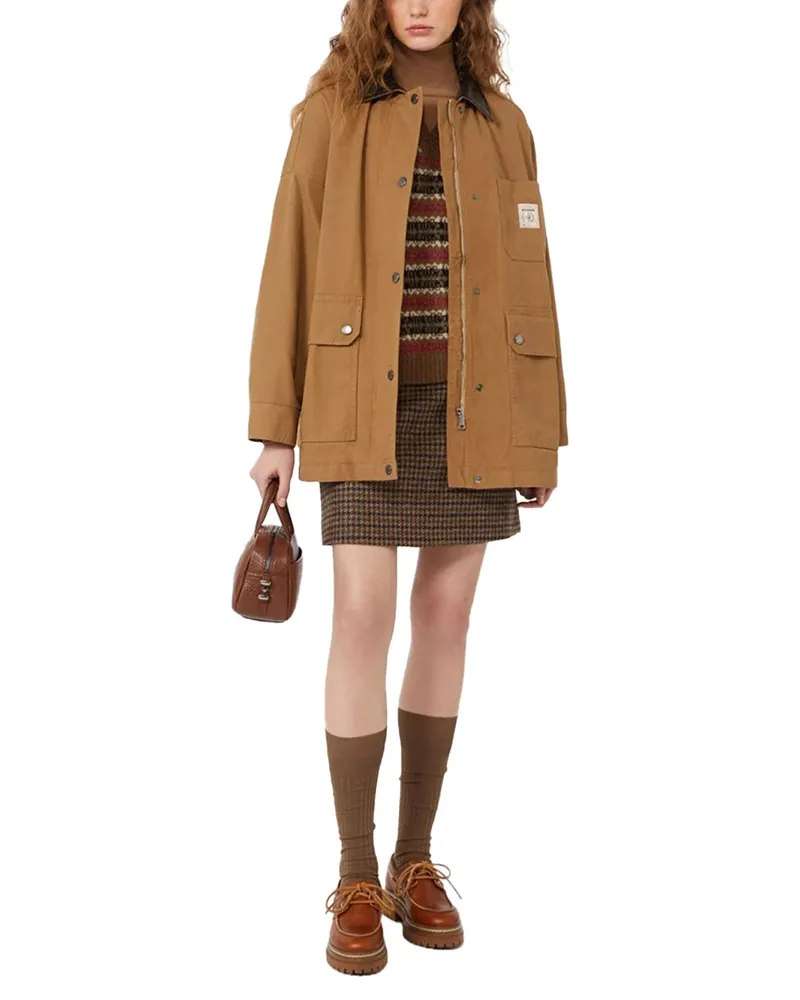 Weekend Max Mara Wool and Alpaca Jacquard Gilet — Camel Camel