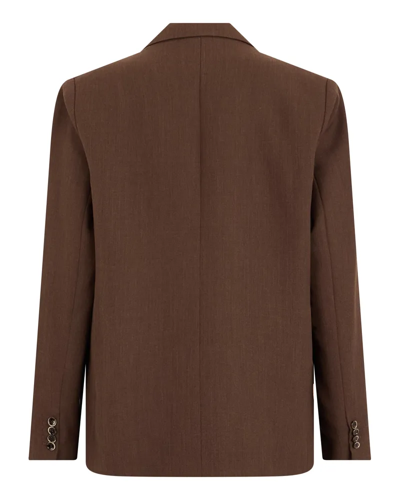 nine:inthe:morning Wool Blazer — Brown 