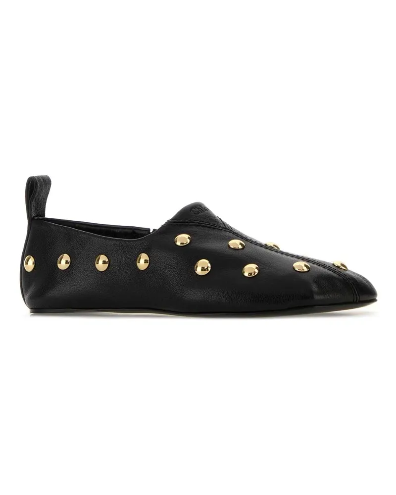 Chloé Black Slippers Flat Shoes Black