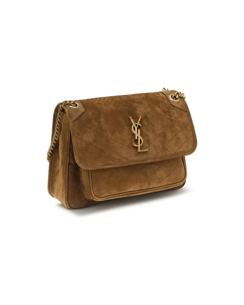 Saint Laurent Shoulder Bag — Brown Brown