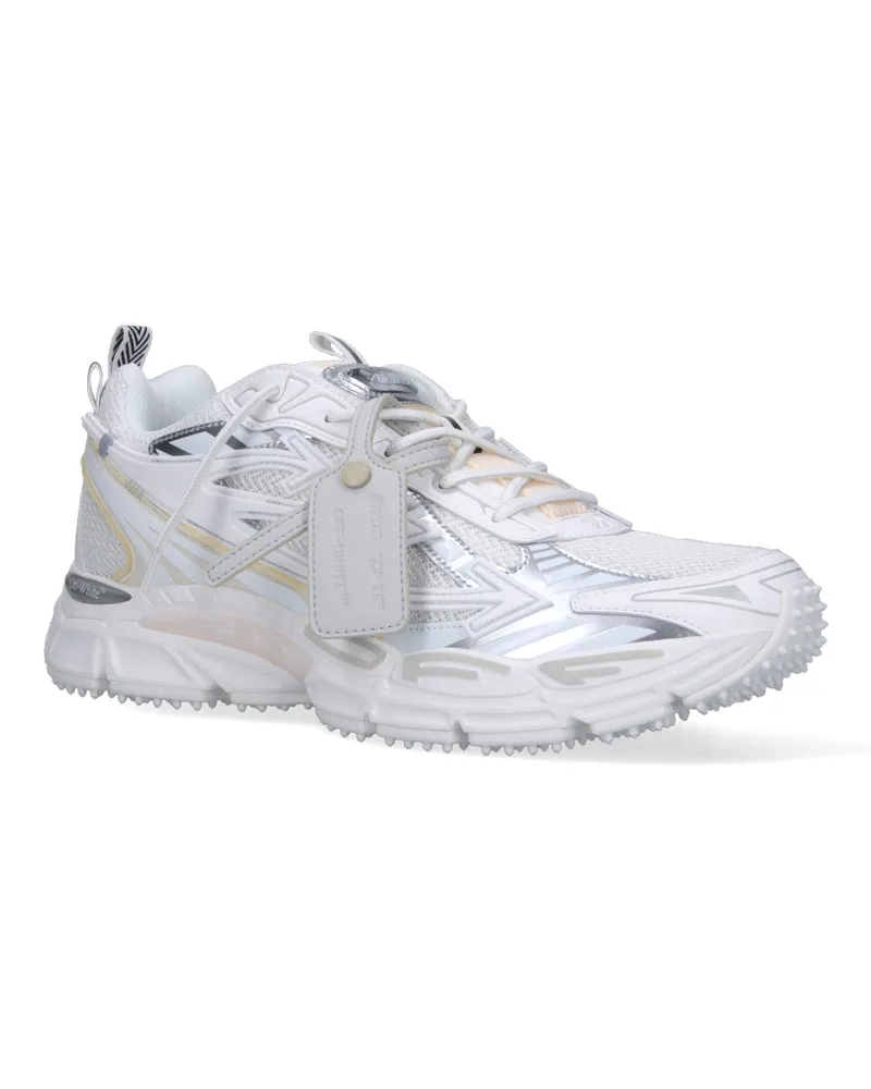OFF-WHITE Men's Chunky Mesh And Metallic Sneaker White White
